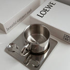 Mirror Cup With Saucer And Spoon