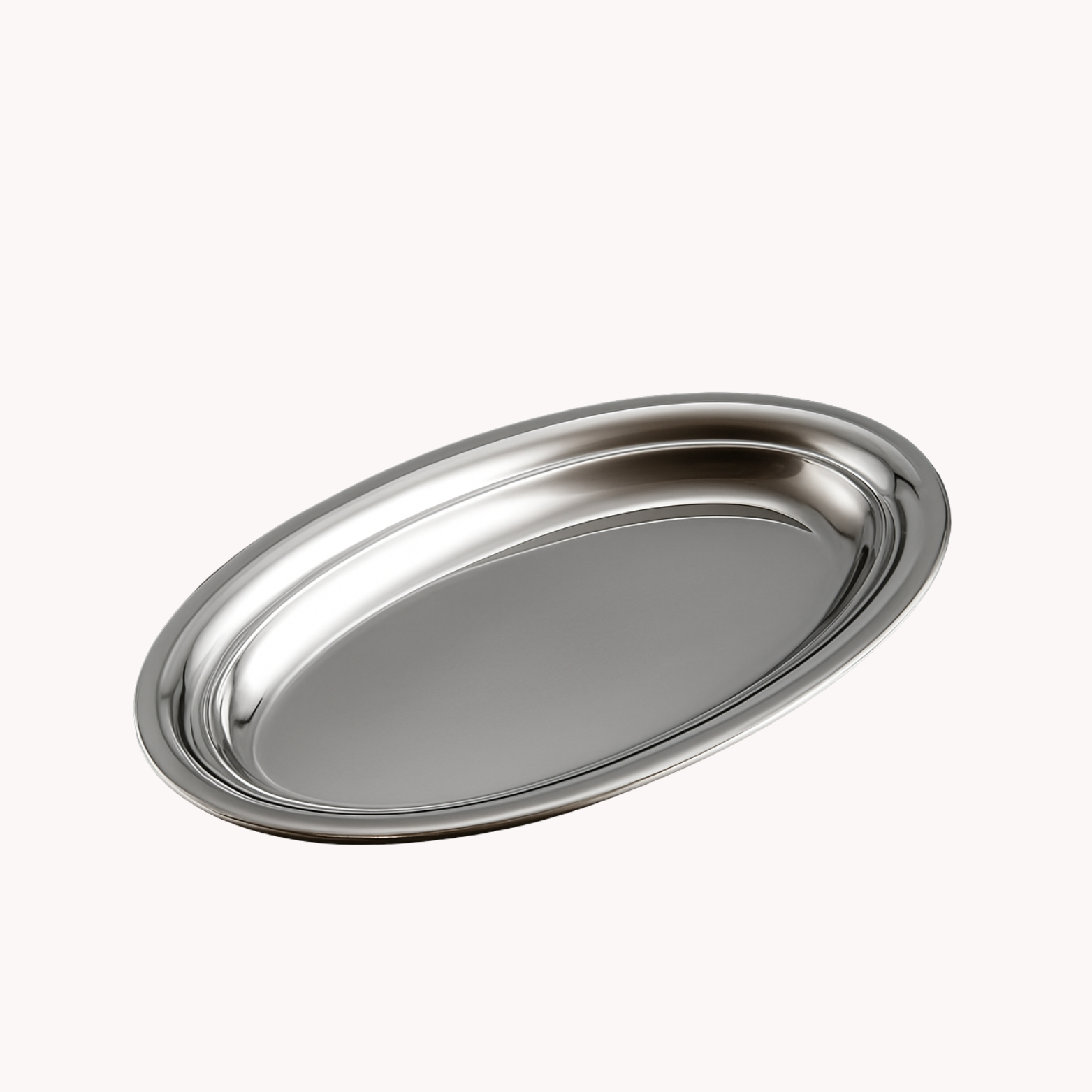 Silver Oval Plate