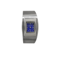 Vintage Gucci Blue Dial Square Watch — no background